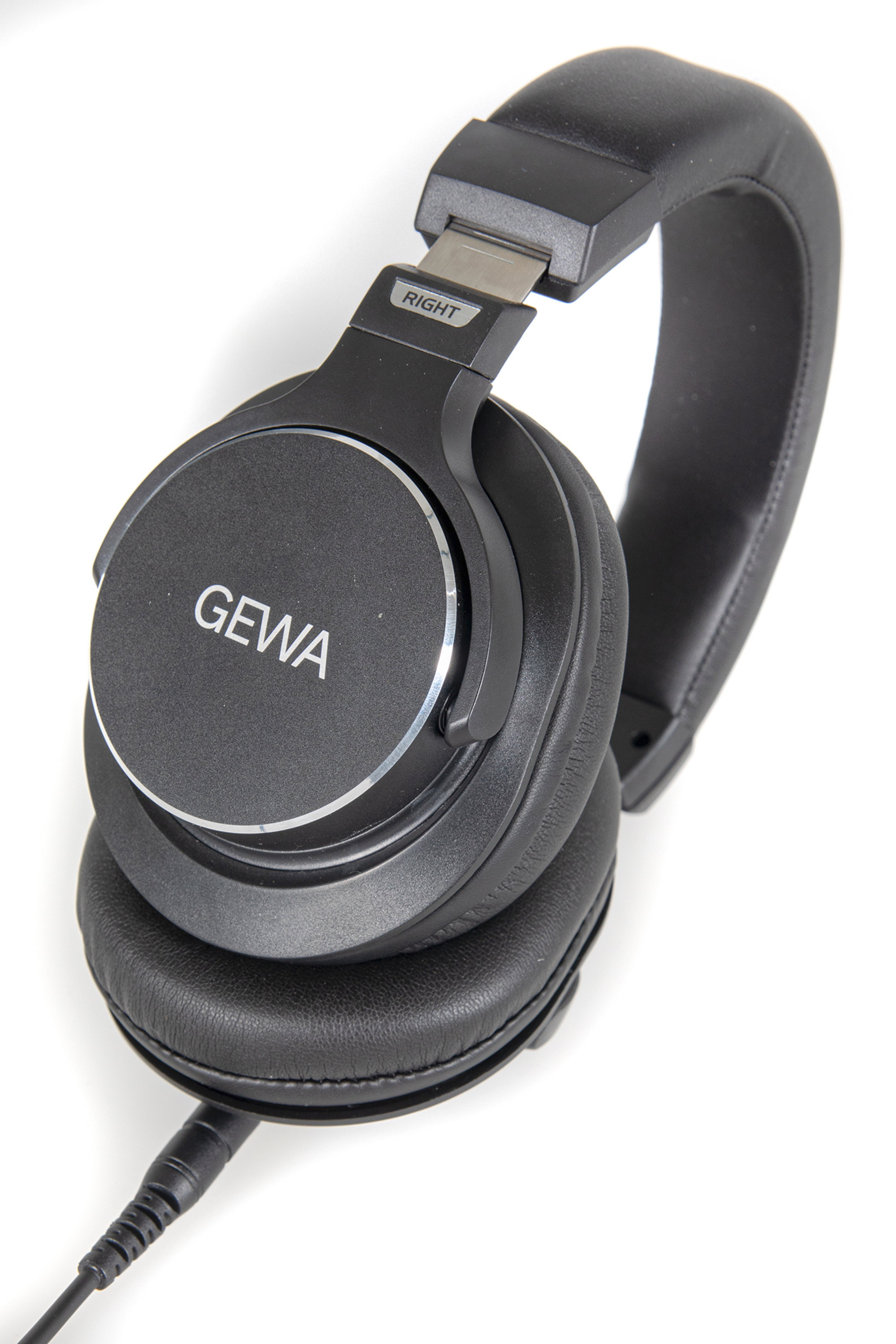 Kopfhörer, Over-Ear, kabelgebunden, schwarz, Kunstleder