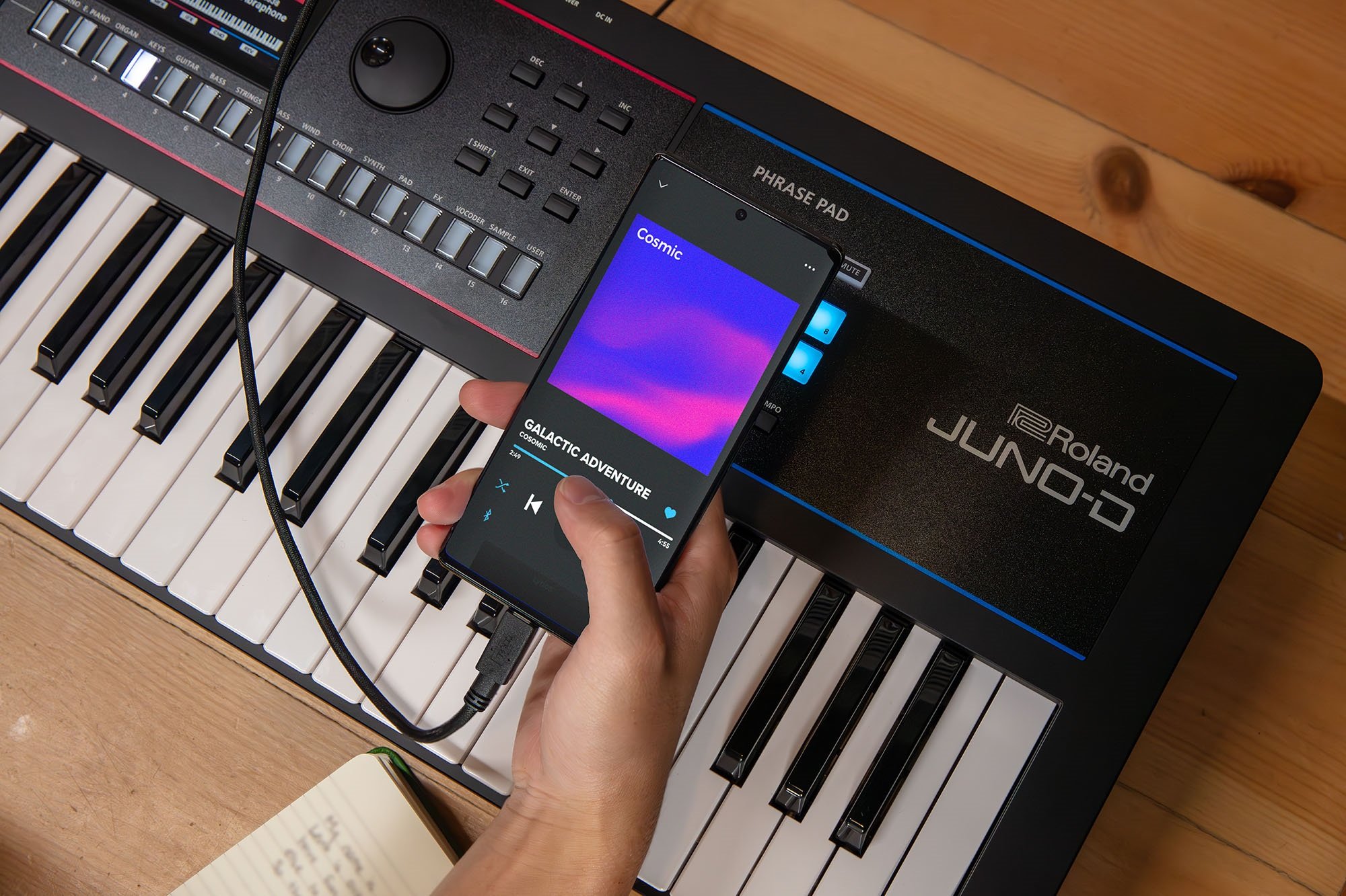 Roland JUNO-D8 Synthesizer Bedienoberfläche