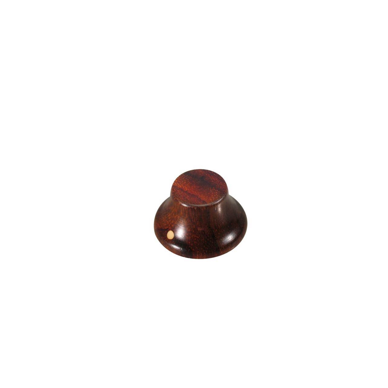 Potiknopf, Bell Knob, Holz, Stallion, mit Zeiger, Bubinga, 25x14mm