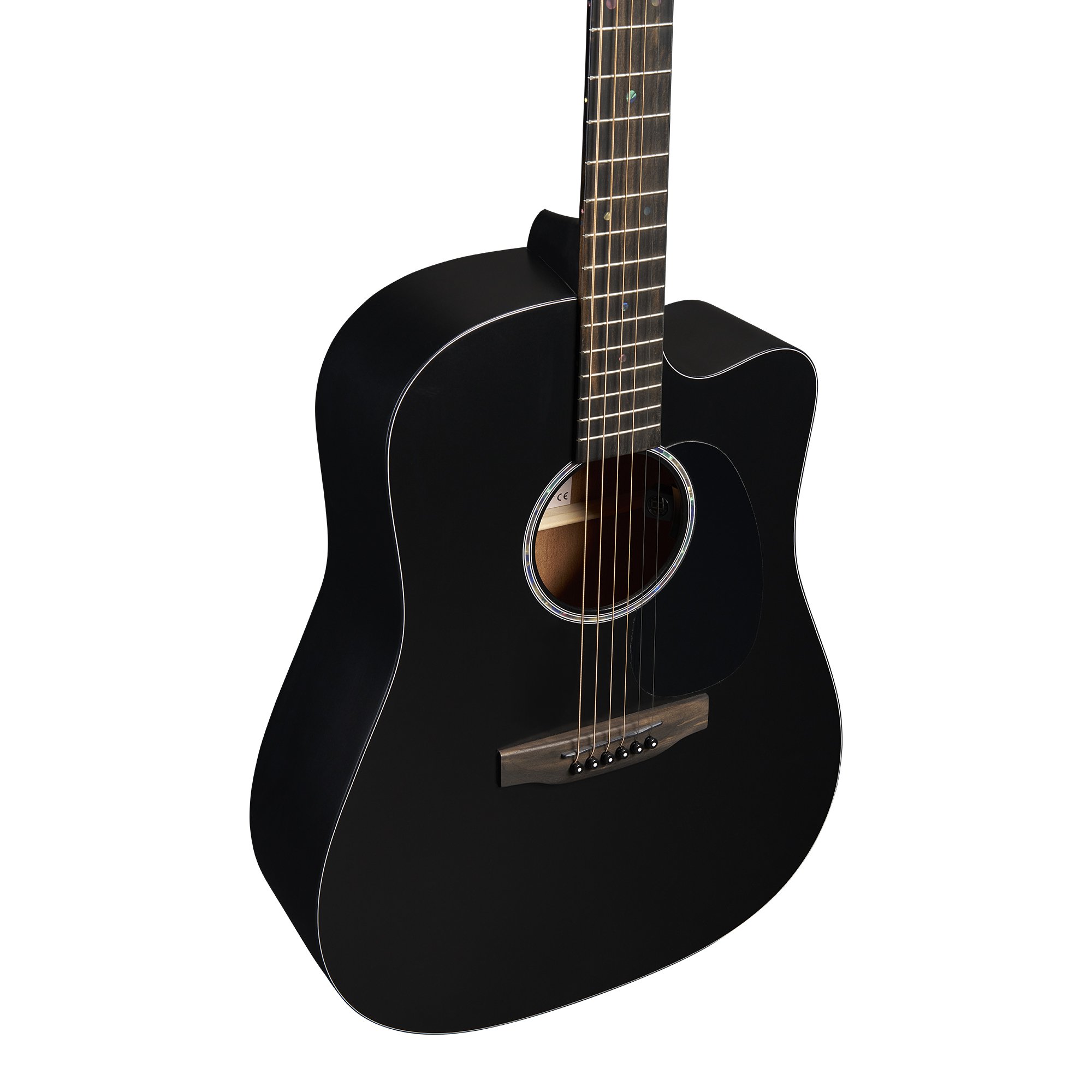 DC-10E Modern Black Satin Spruce/Sapele Westerngitarre