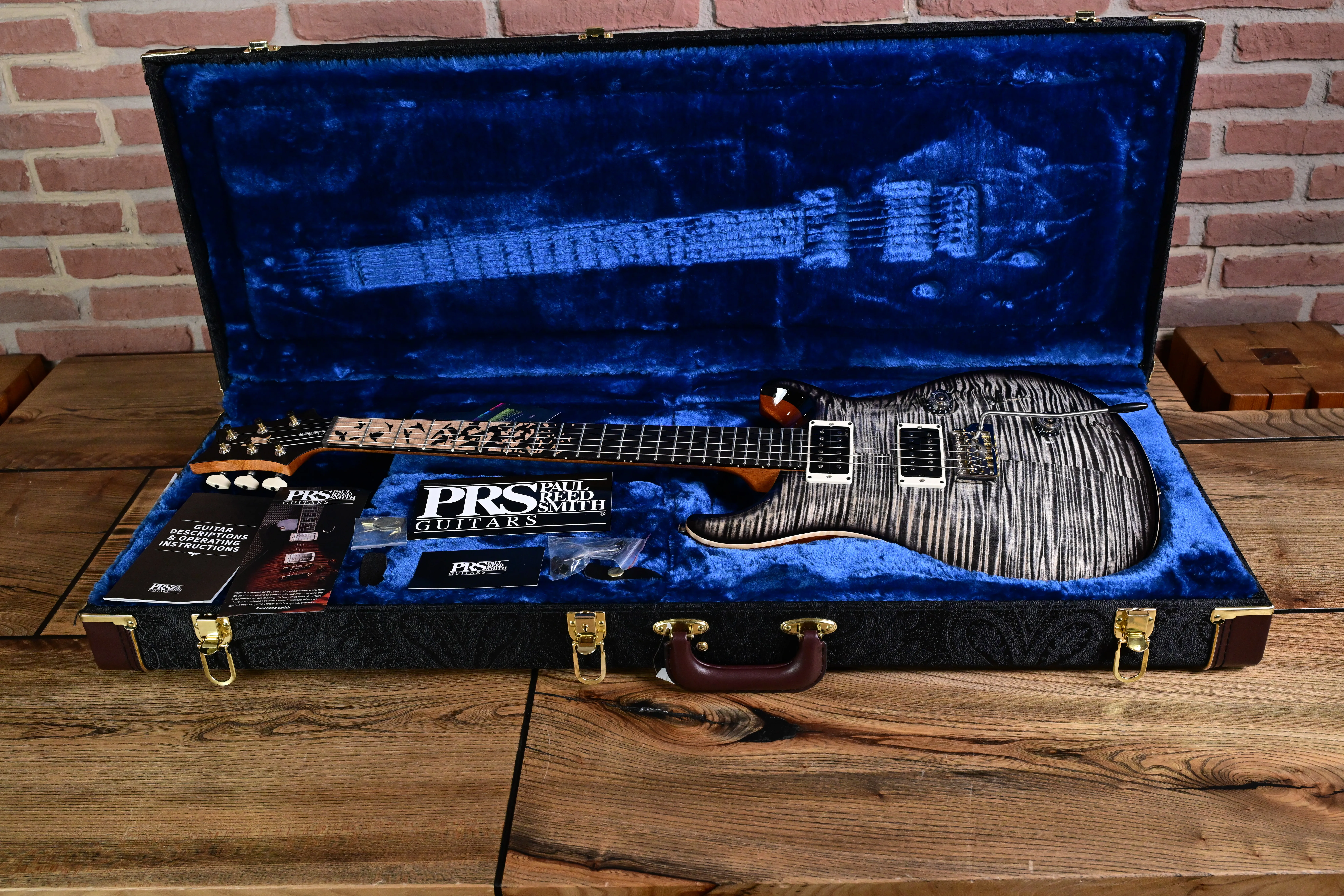 Custom 24 Birds of a Feather Limited Charcoal Microburst E-Gitarre