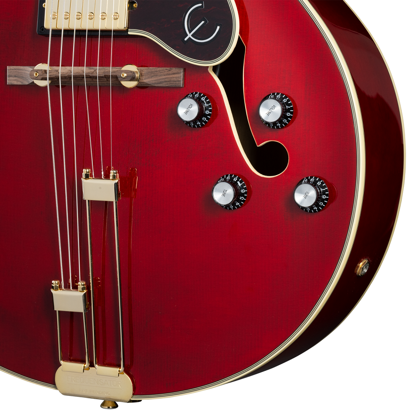 Epiphone Broadway Wine Red Seitenansicht rechts