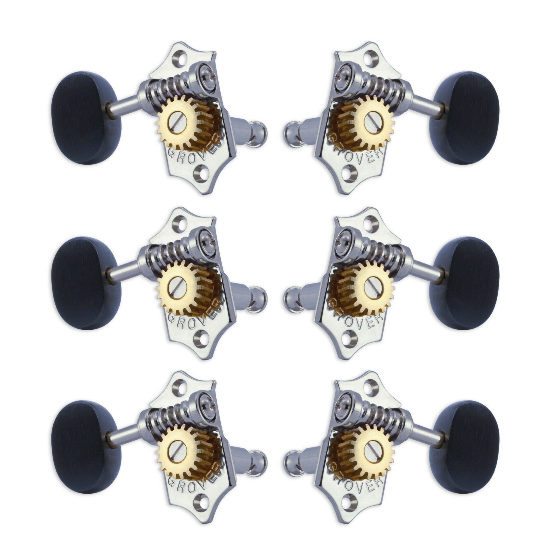 V97-18CAE  Original Sta-Tite Machine Head 3 + 3 Chrome