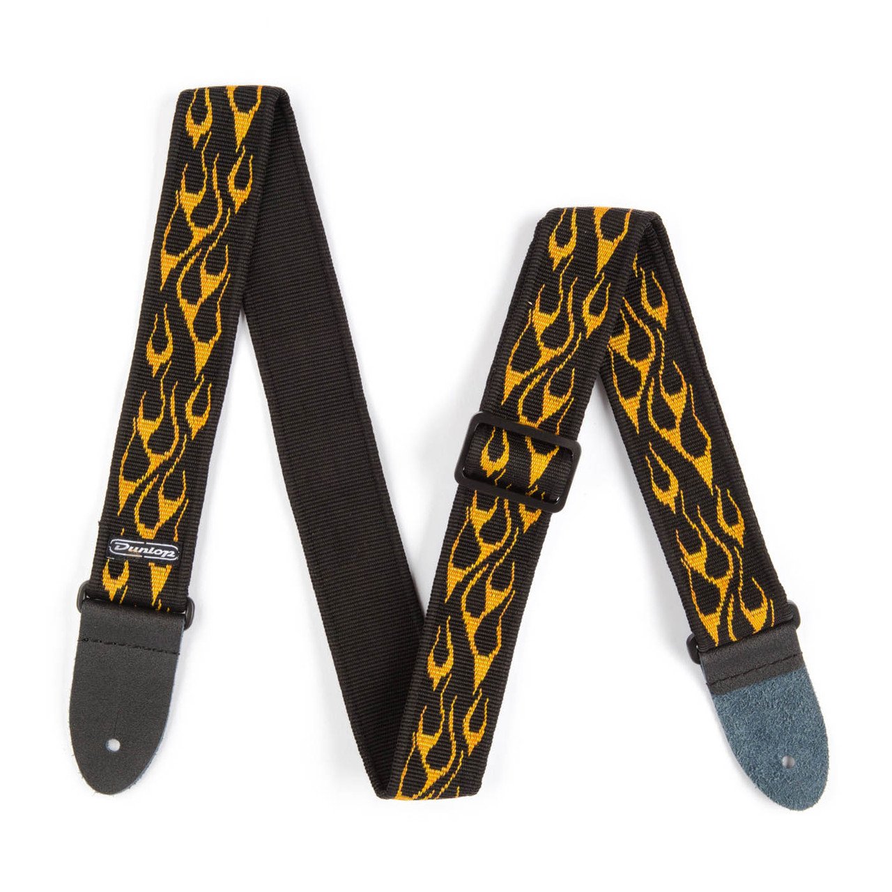 D38-110Y - Guitar Strap Flambe Yellow