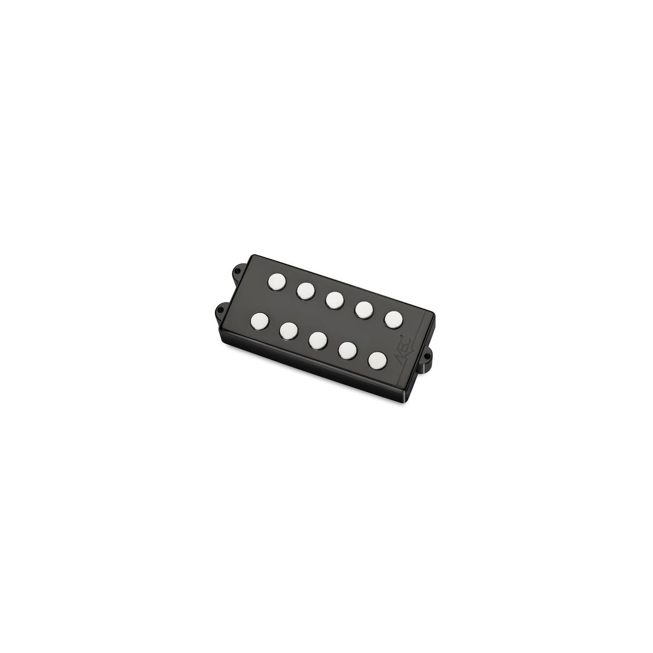 Passive MM-Style Bass Pickup, Metal Cover, 5-String, Neck - Black Chrome 