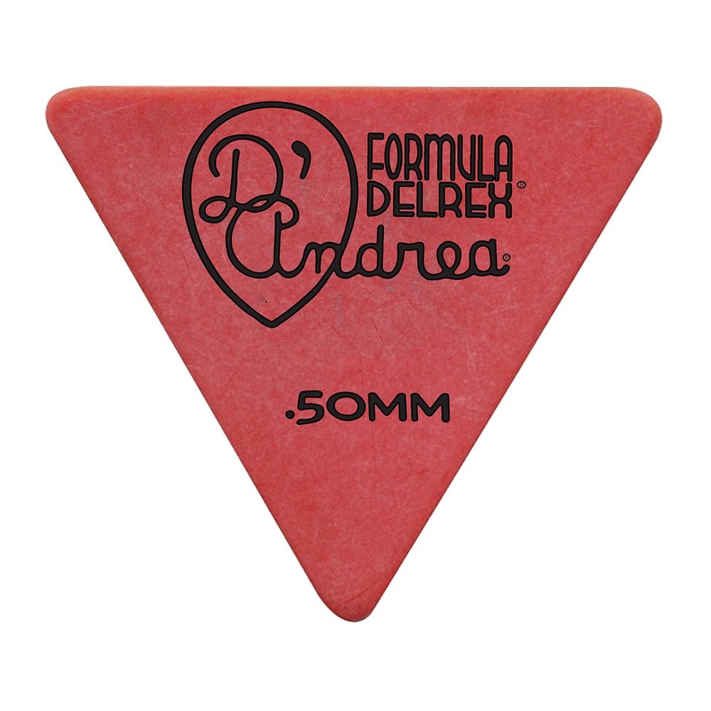Formula Delrex Picks - 355 Shape (RD355 .50TH), 72 pcs Refill Bag, 0.50 mm, Red