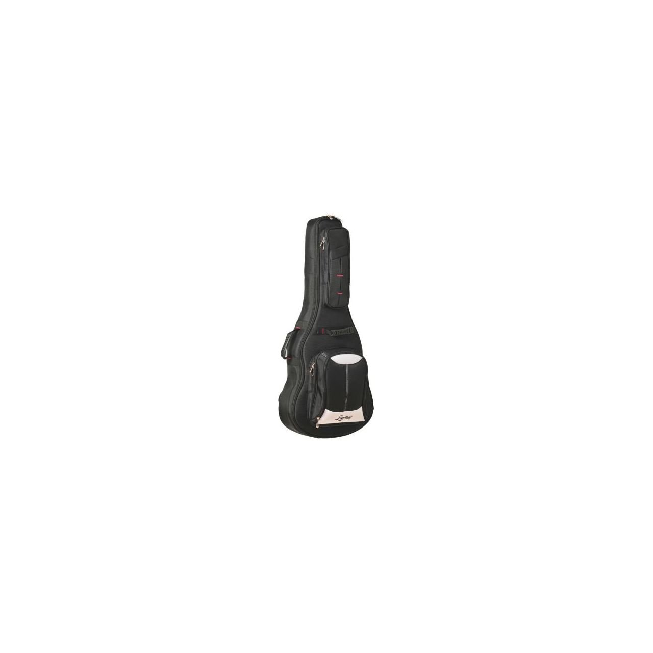 OC008GY E-Gitarre, schwarz/weiß
