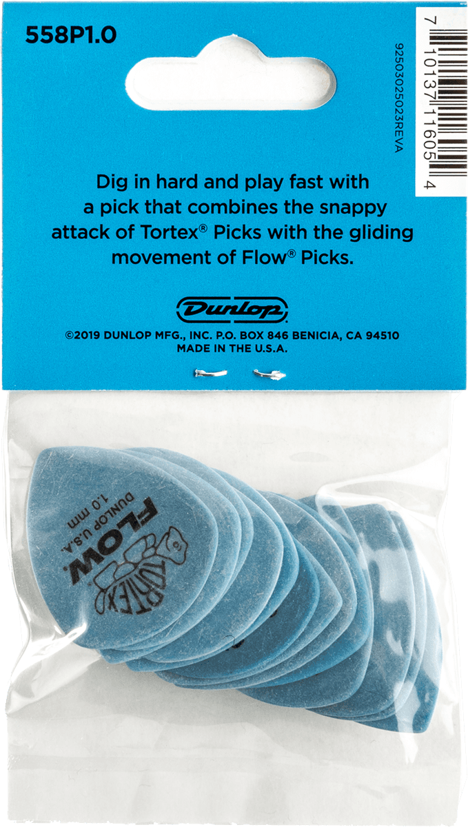 Tortex Flow Standard Picks 1.00 mm  Player's Pack 12 pcs.
