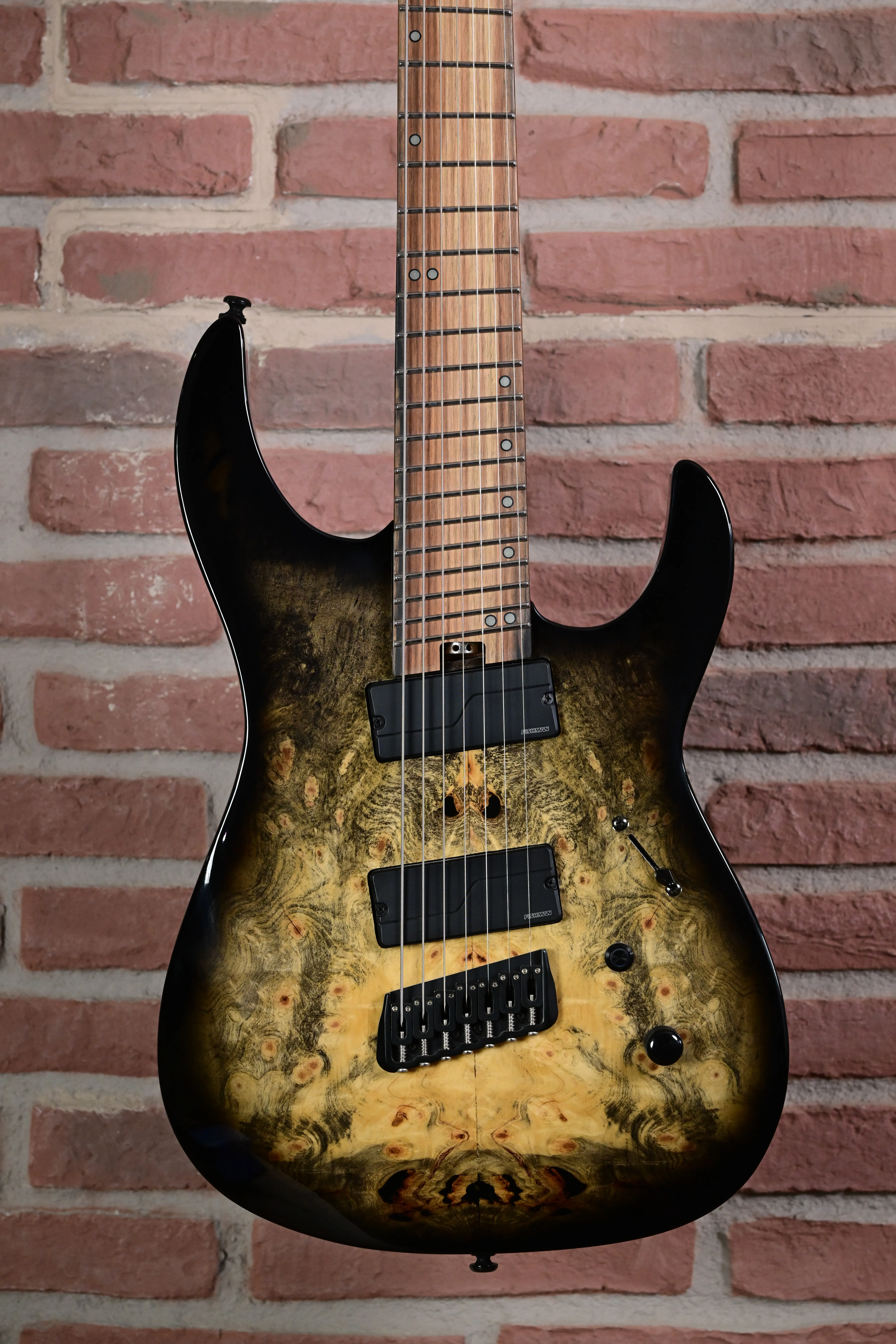 Ninja Overdrive 7-String Multiscale Jupiter Burst E-Gitarre