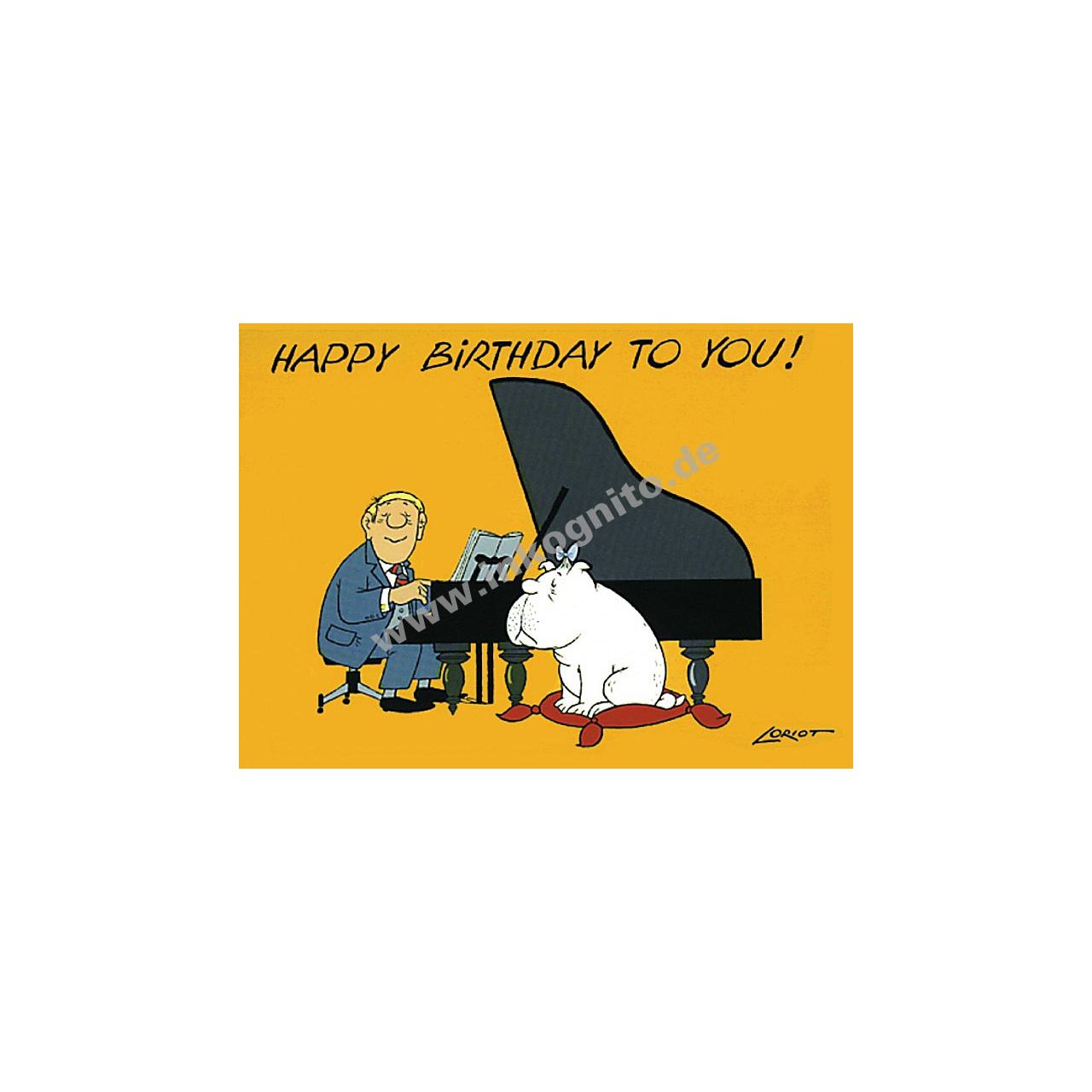 Happy Birthday - Postkarte