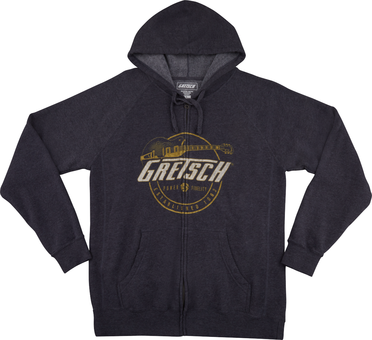 Power & Fidelity™ Zip Hoodie, Grey, XXL