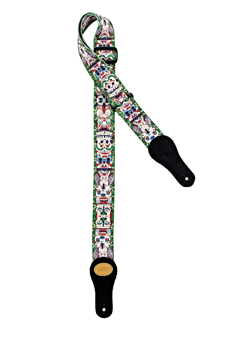 KNS-TM Nylon-Gitarrengurt mit Wildleder 50mm Totem