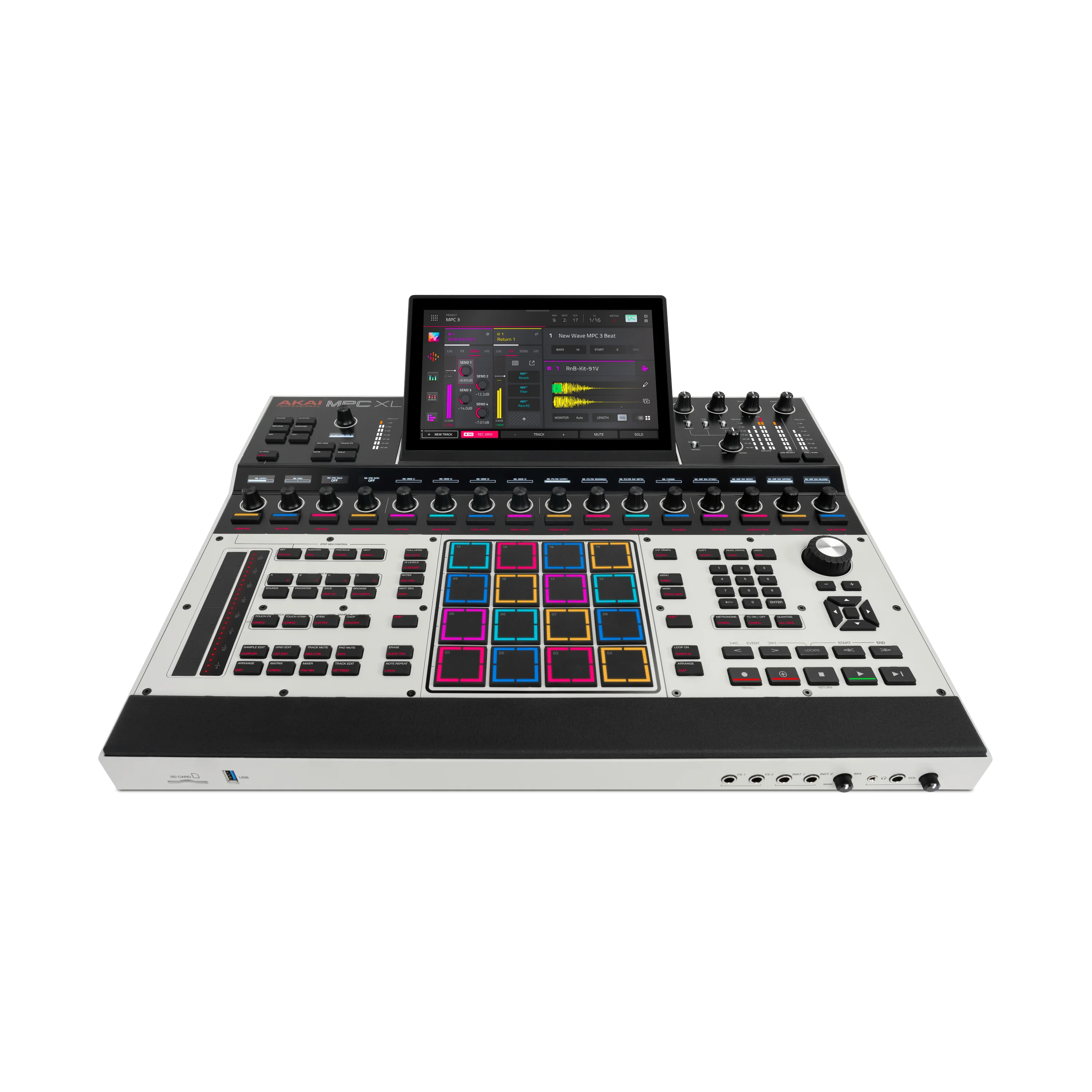 Akai MPC XL Hinteransicht