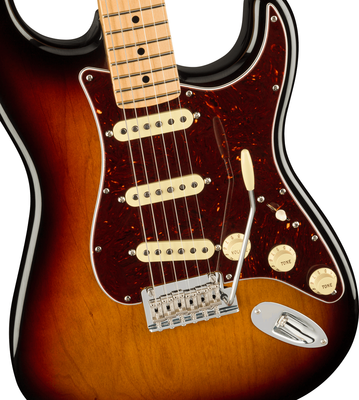 American Professional II Stratocaster®, Maple Fingerboard, 3-Color Sunburst