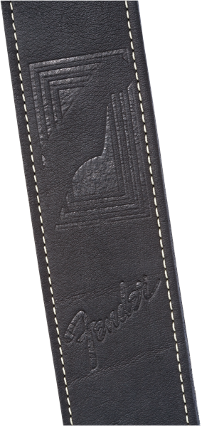 Monogram Leather Strap, Black 