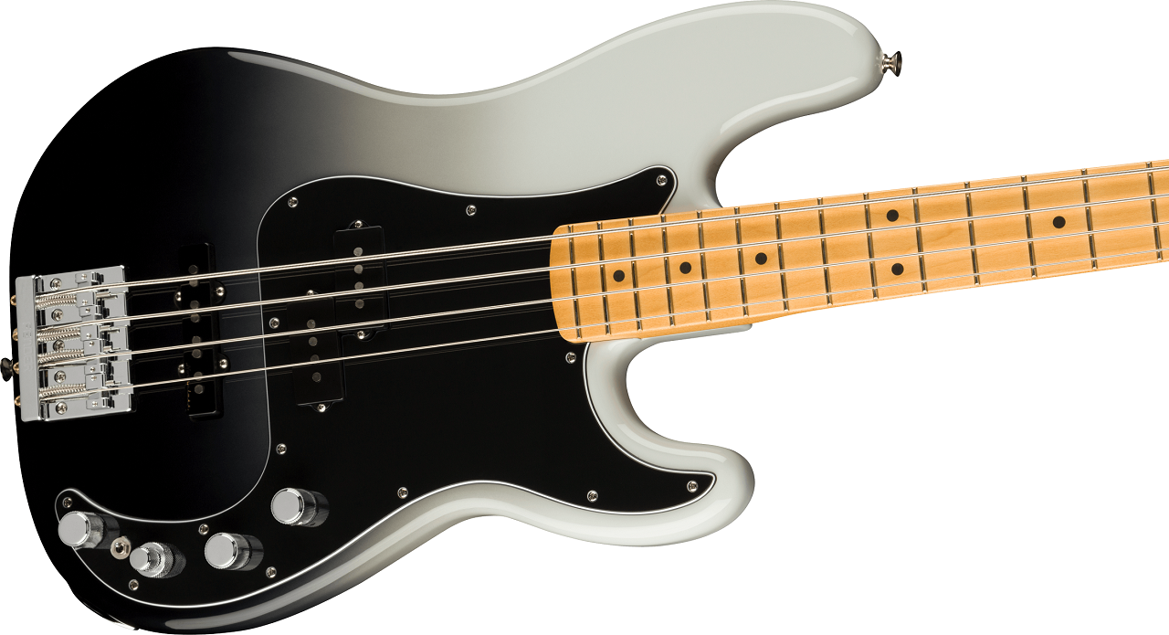 Player Plus Precision Bass®, Maple Fingerboard, Silver Smoke