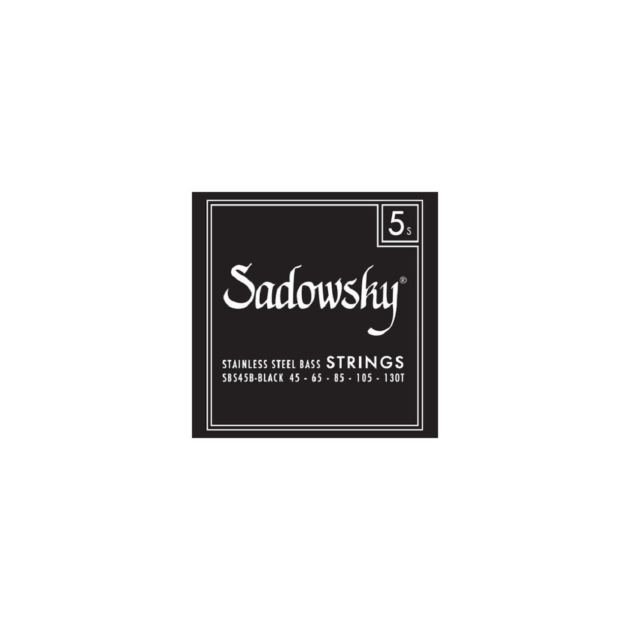 Black Label Bass String Set, Stainless Steel, Taperwound - 5-String, 045-130 
