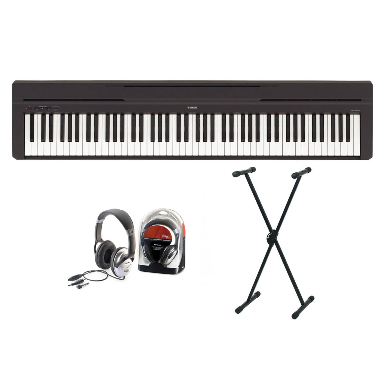 P-45 Digitalpiano Bundle V mit X-Ständer und Kopfhörer