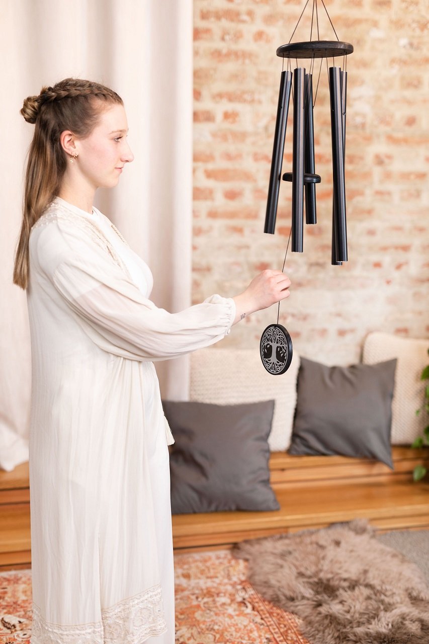 Tree of Life Meditation Chime 36" / 90 cm, Schwarz