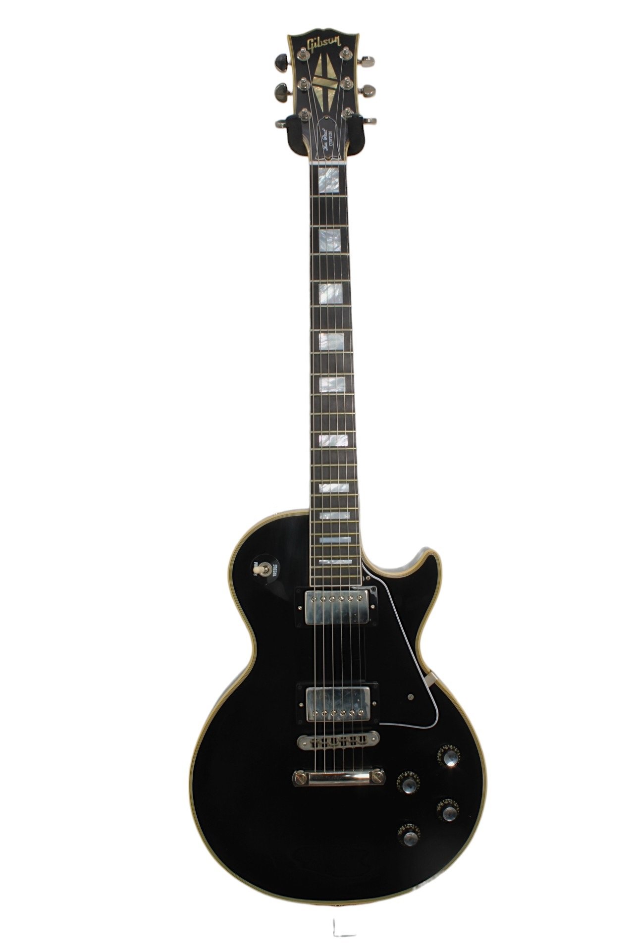 Les Paul Custom Ebony with Antique Binding, VOS NH