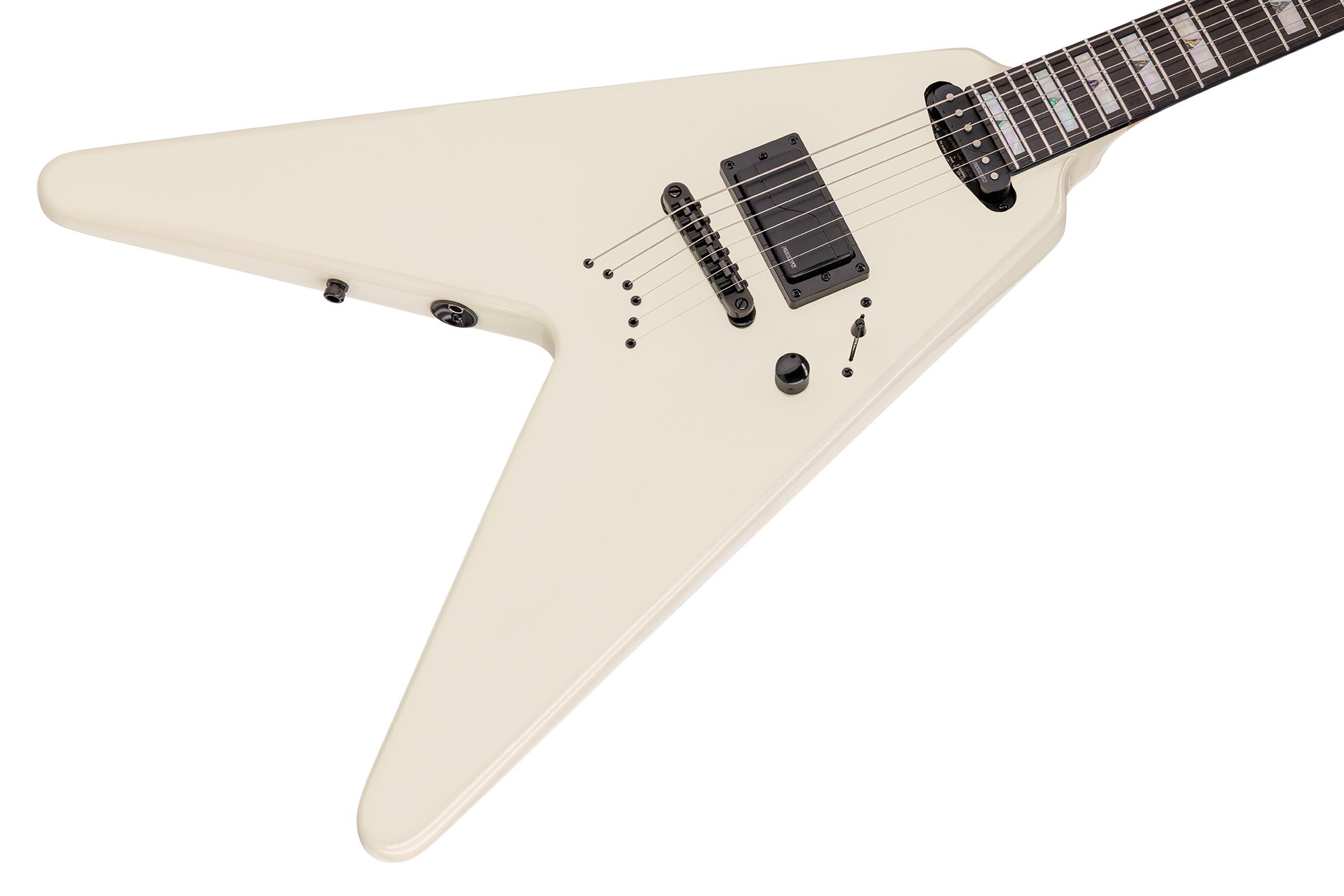 Artist Line Shark WH-1 - Solid Creme White High Polish E-Gitarre