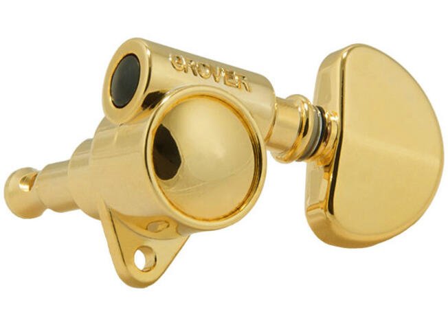 102GV Original 'Milk Bottle' Style Rotomatics - Guitar Machine Heads, 3 + 3 - Gold