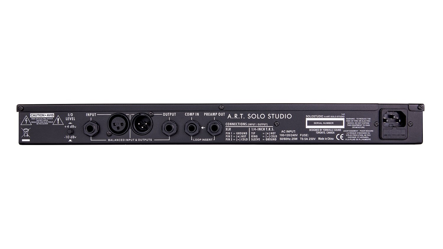 SOLO STUDIO – Einkanal Rackmount Multi-Voice-Kanalstreifen