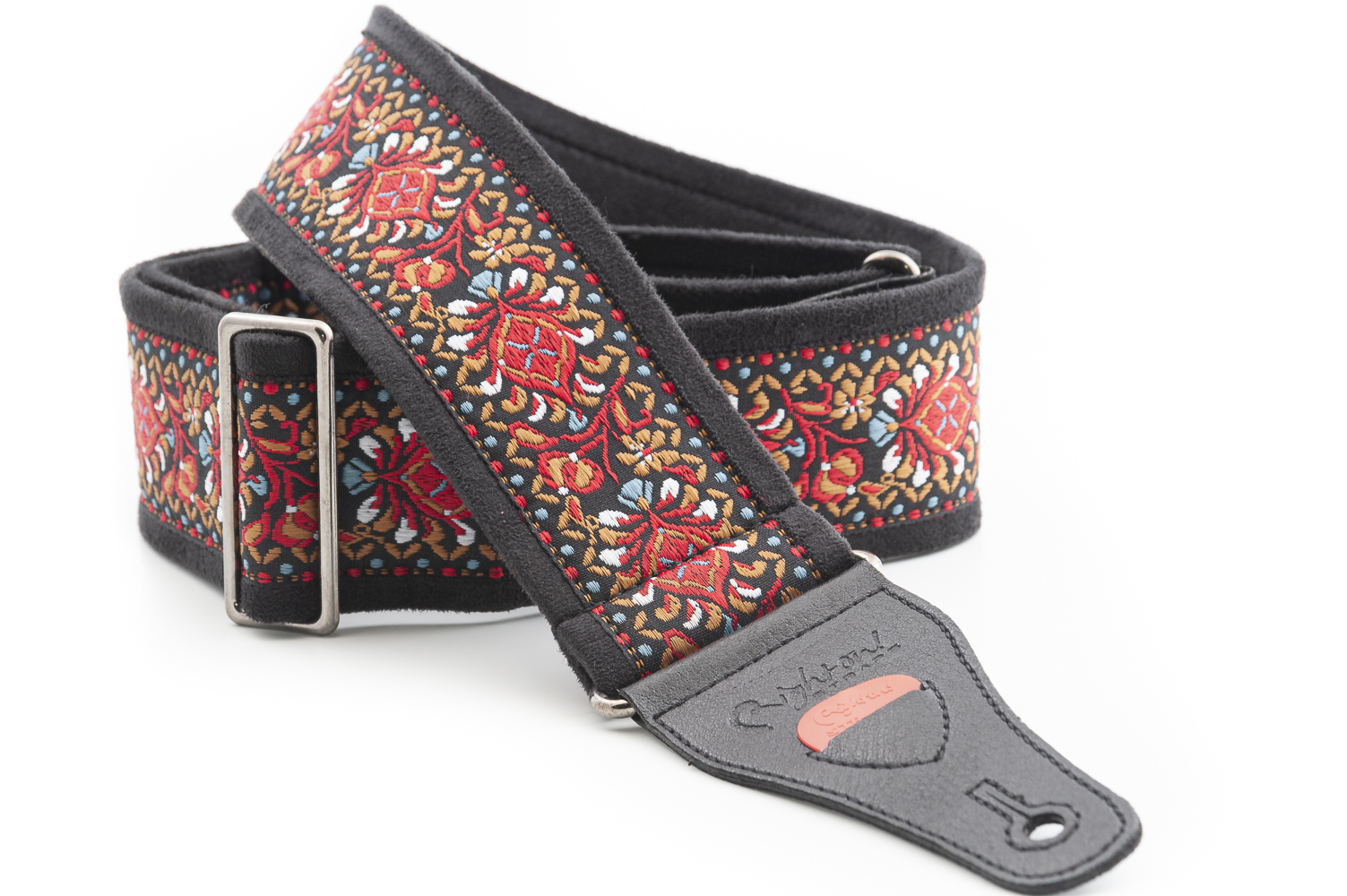 Woodstock II Red Guitar Strap 

