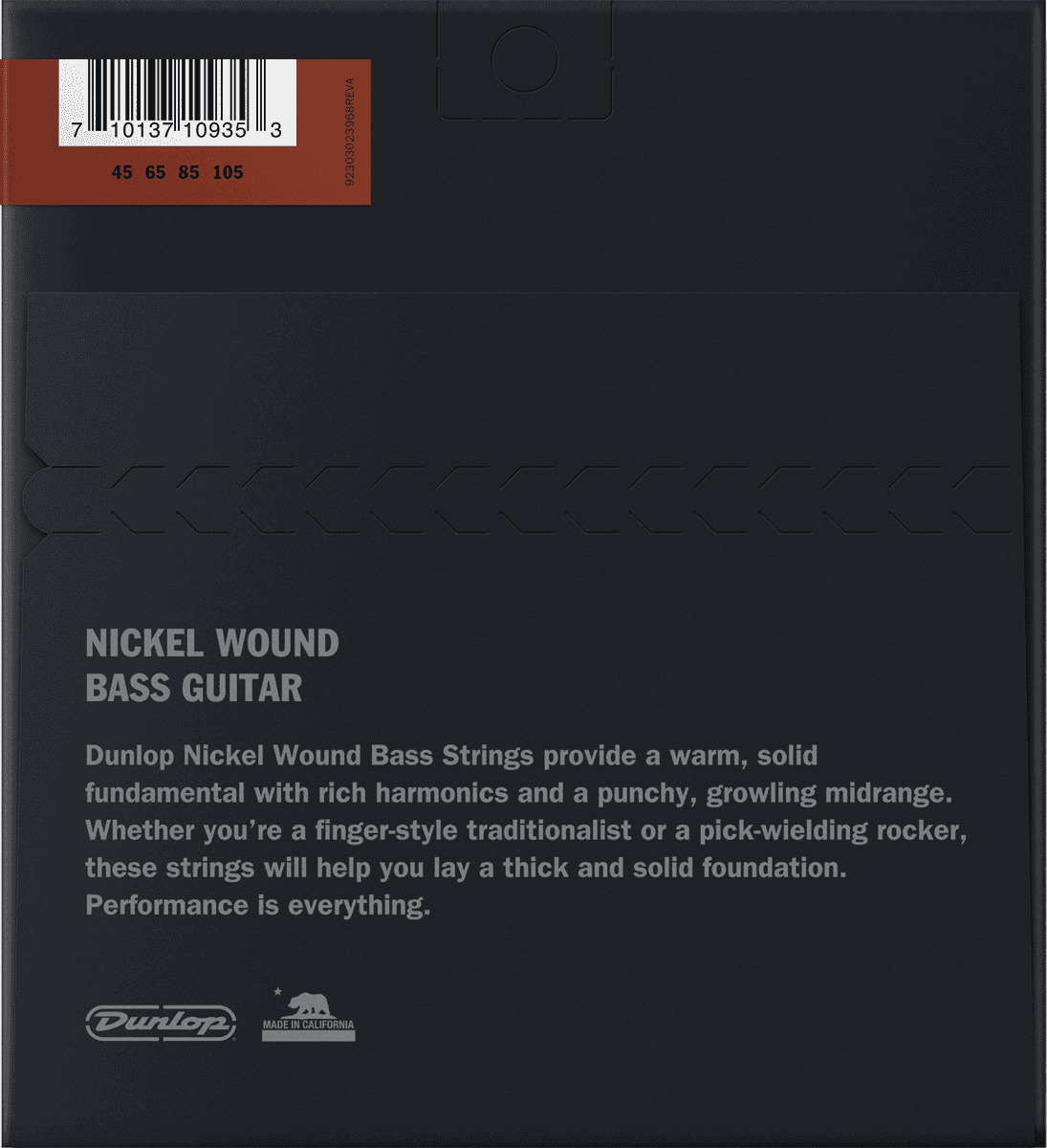 Bass Nickel Wound - DBN45105S, 4-String, Medium, .045"-.105", Short Scale