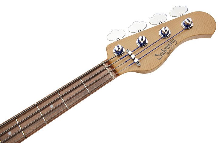 MasterBuilt 21-Fret Standard J/J Bass, Red Alder Body, 4-String - Solid Olympic White High Polish