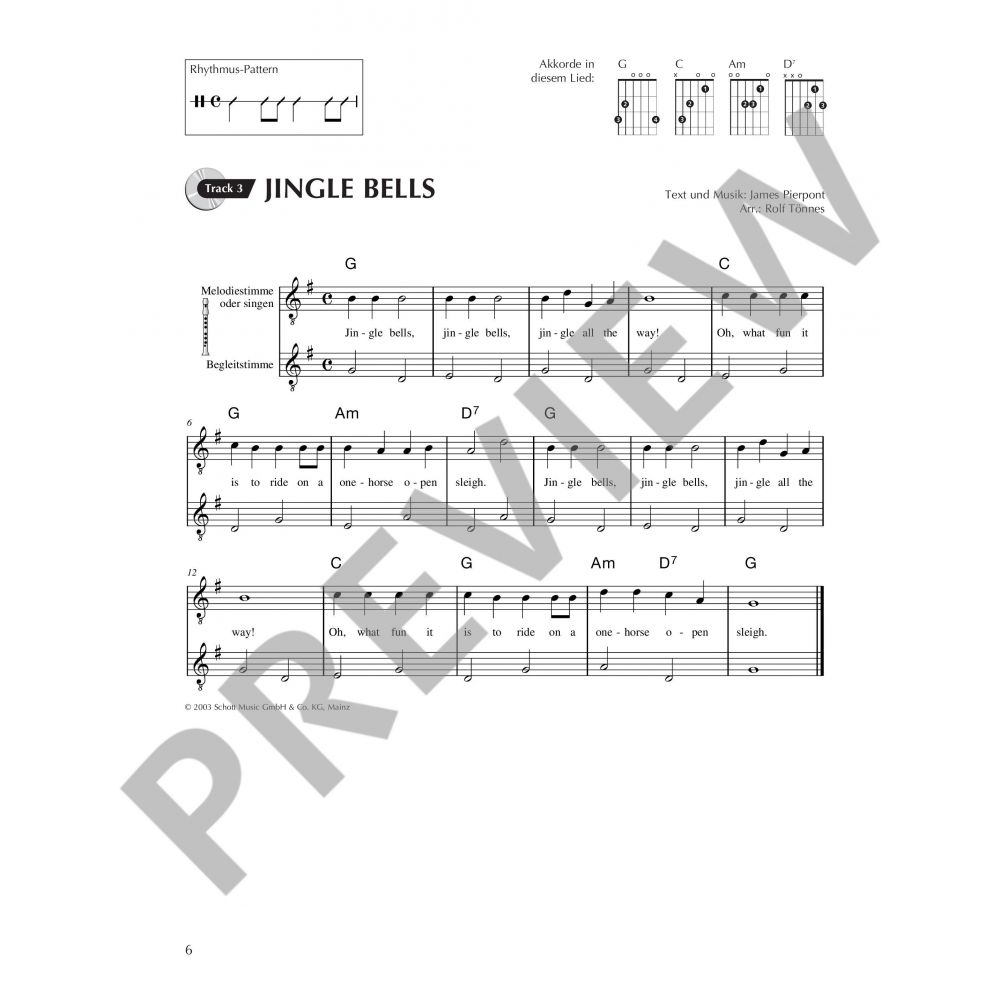 Weihnachtslieder - 1-3 Gitarren + Online Material