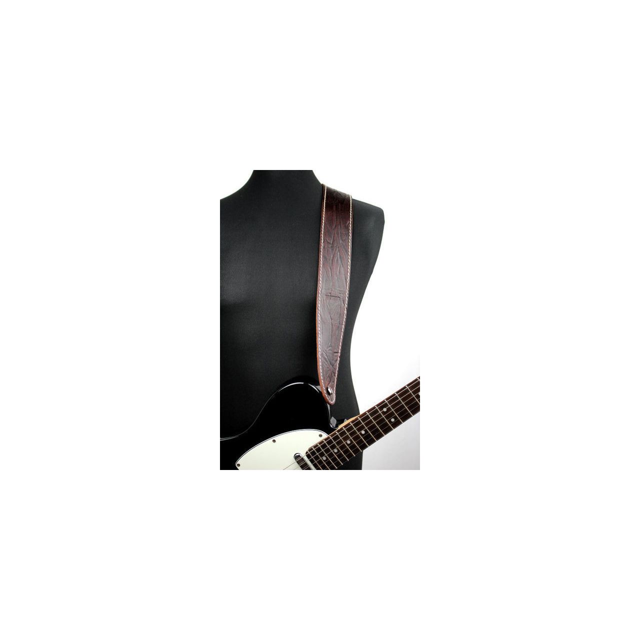 1515 Raw II Contour Wrinkle Brown - Gitarrengurt, Made in Germany