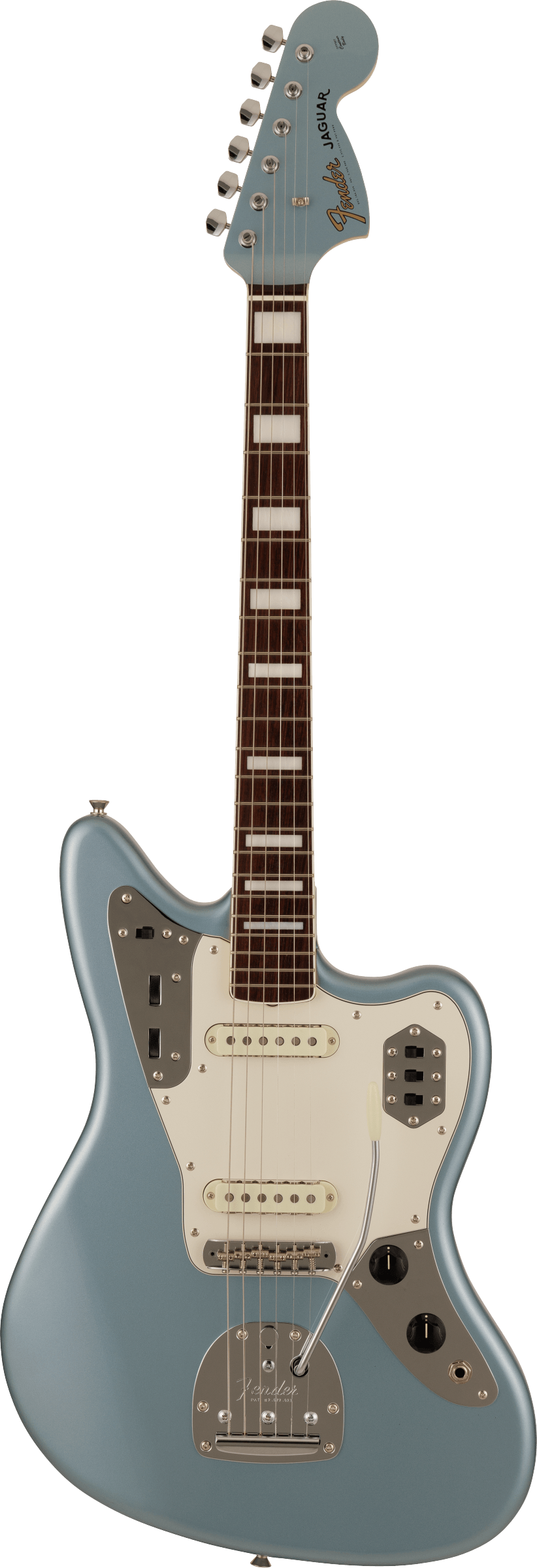 2023 Collection Made in Japan Traditional Late 60s Jaguar®, Rosewood Fingerboard, Ice Blue Metallic