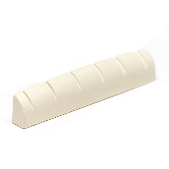 TUSQ PQ-6136-00 - Acoustic/Electric Guitar Nut, Flat, Slotted, 1 13/16" long