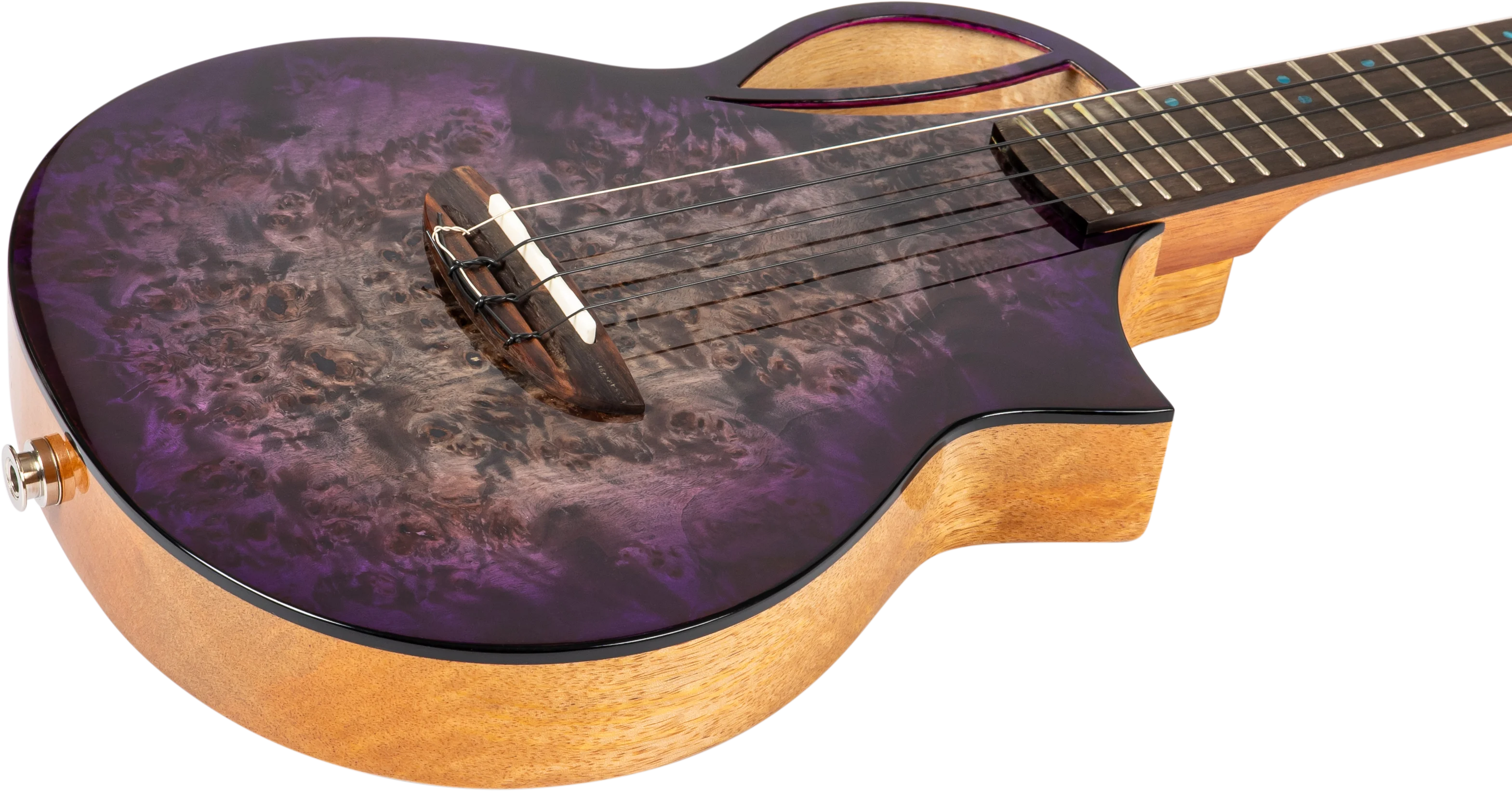 Aviator Galaxy Tenor Ukulele Galaxy Purple Burst CE