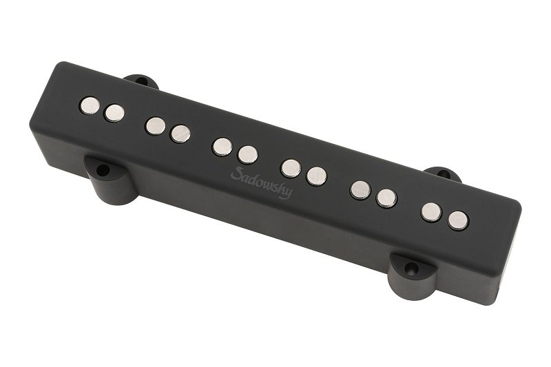 J-Style Bass Pickup Noise-Cancelling Stacked Coil 6-String Bridge