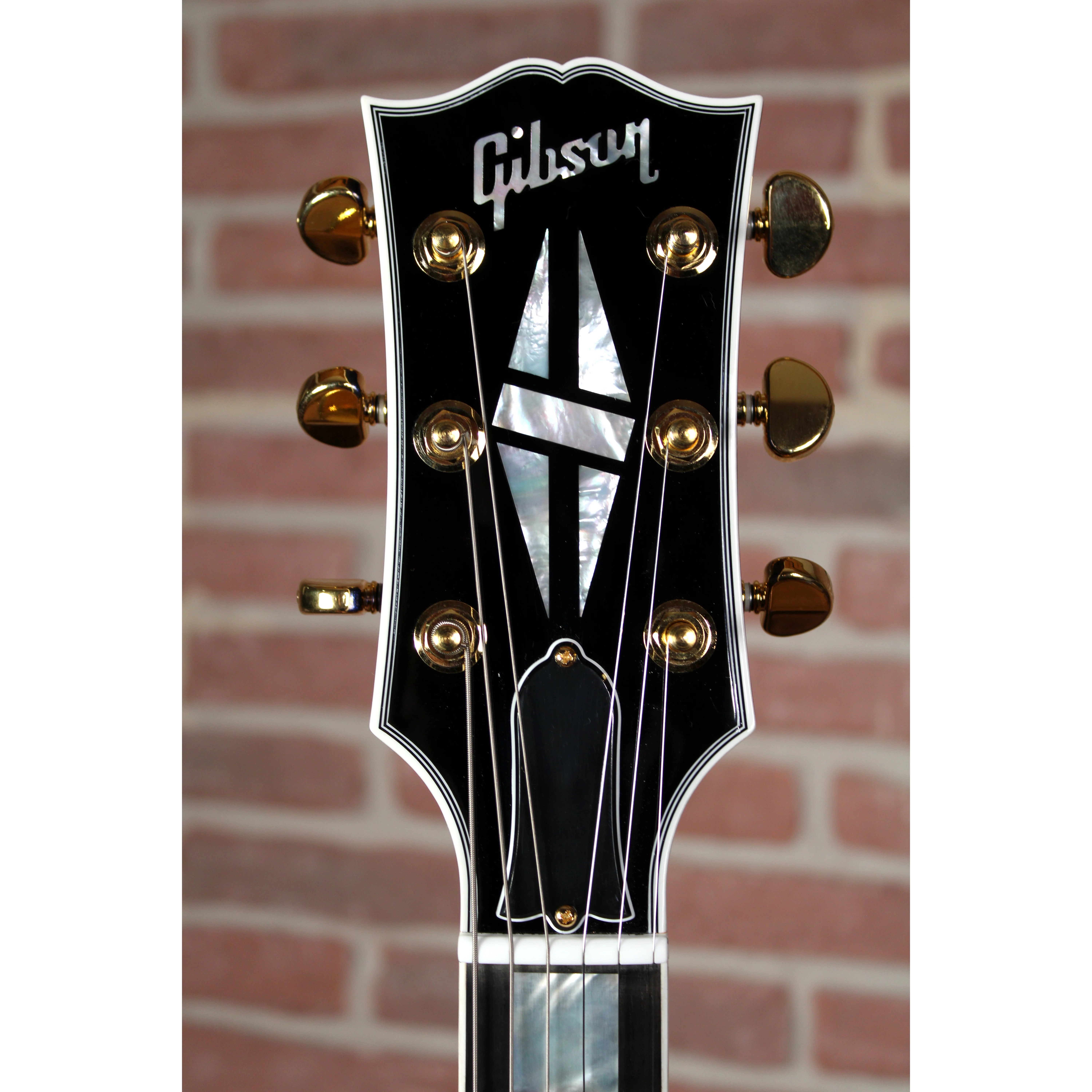Gibson Custom M2M SG Custom Brunswick Blue Kopfplatte in frontaler Ansicht