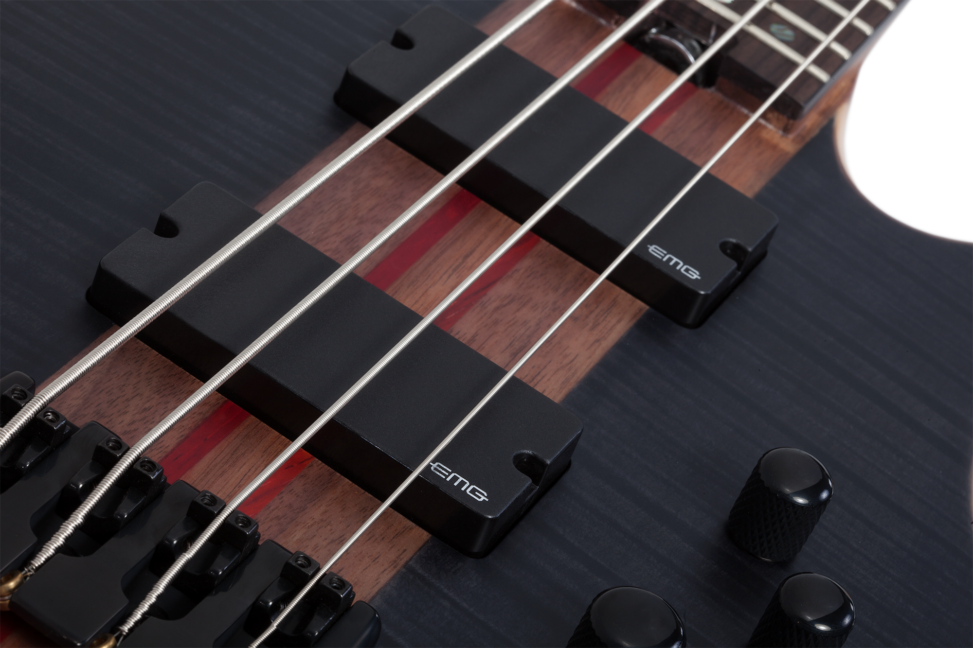 Charles Berthoud CB-4 See-Thru Black Satin E-Bass