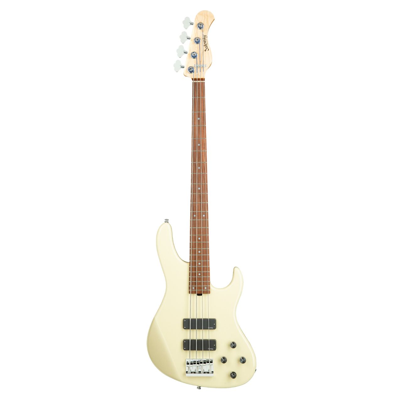 MetroLine 24-Fret Modern Bass, Swamp Ash Body, 4-String - Solid Black High Polish