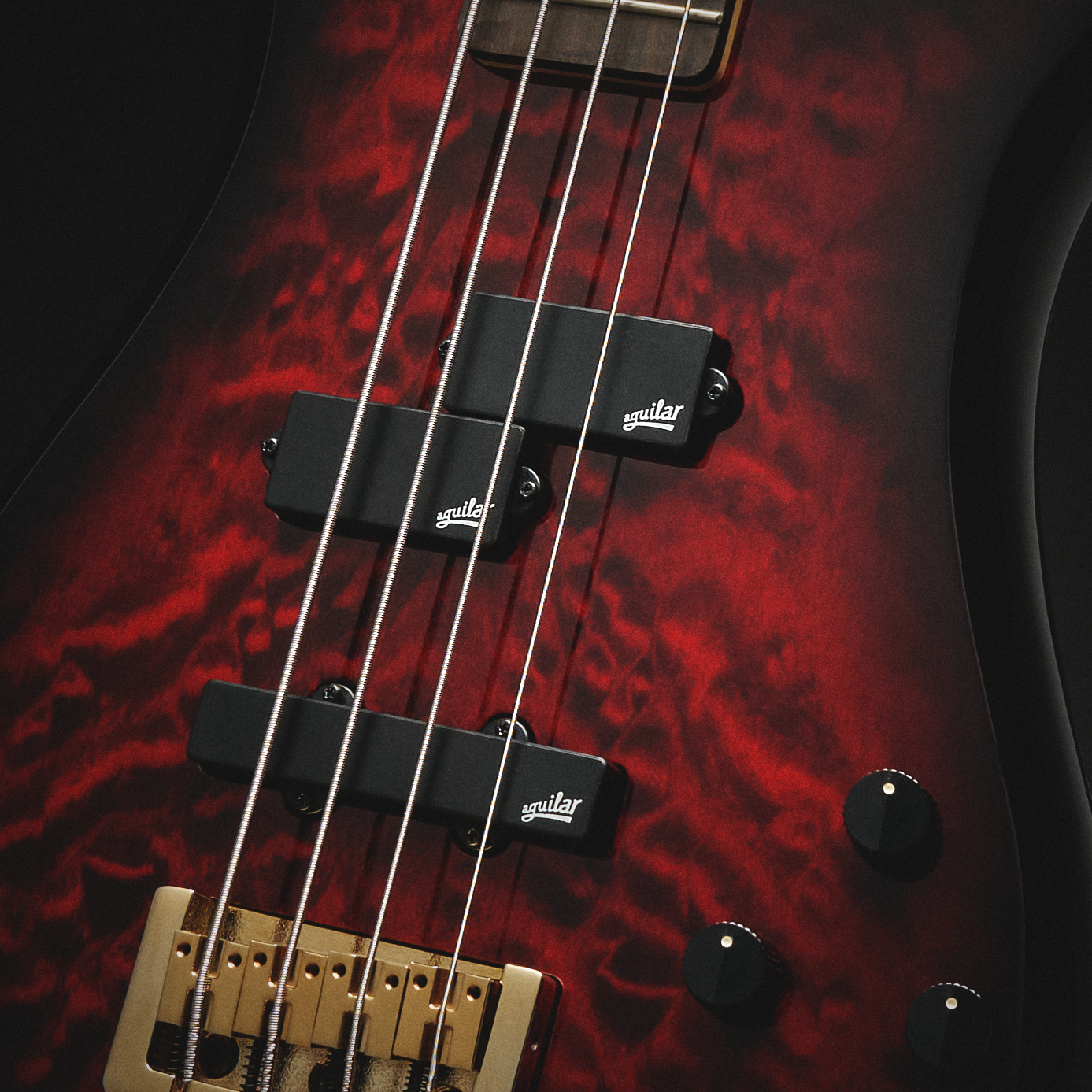Bassgitarre, Icon NS-2, Bolt-On, Black Cherry Gloss