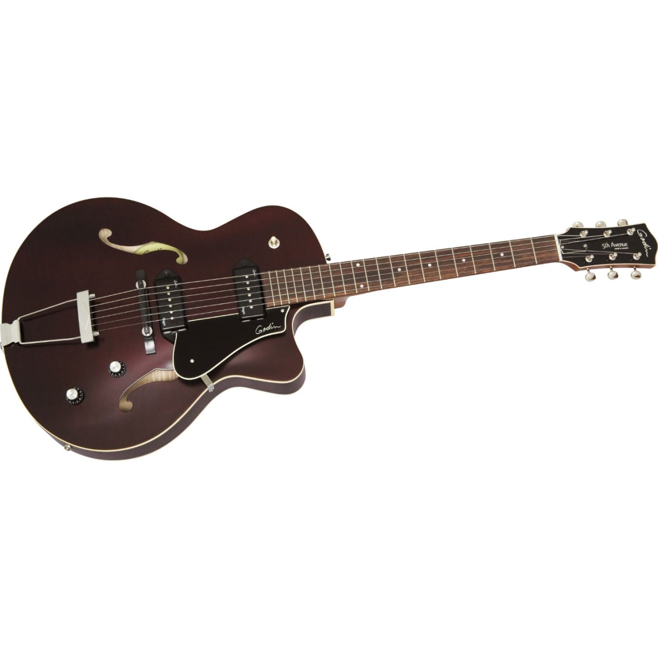 5th Avenue CW Kingpin II Burgundy - Vollresonanz E-Gitarre