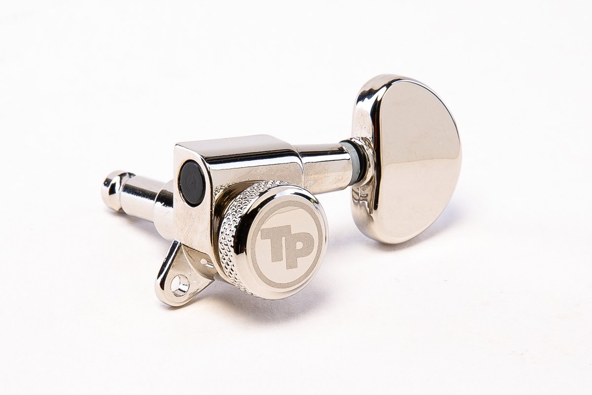 GKL33K-N Locking Tuner with 18:1 Gear Ratio and "Kidney" Style Button - Guitar Machine Heads, 3 + 3 