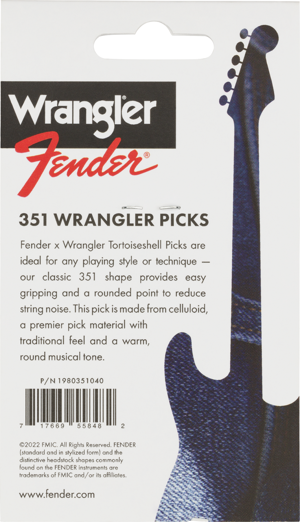 Wrangler® Picks, 351 Shape, Tortoiseshell, (8)