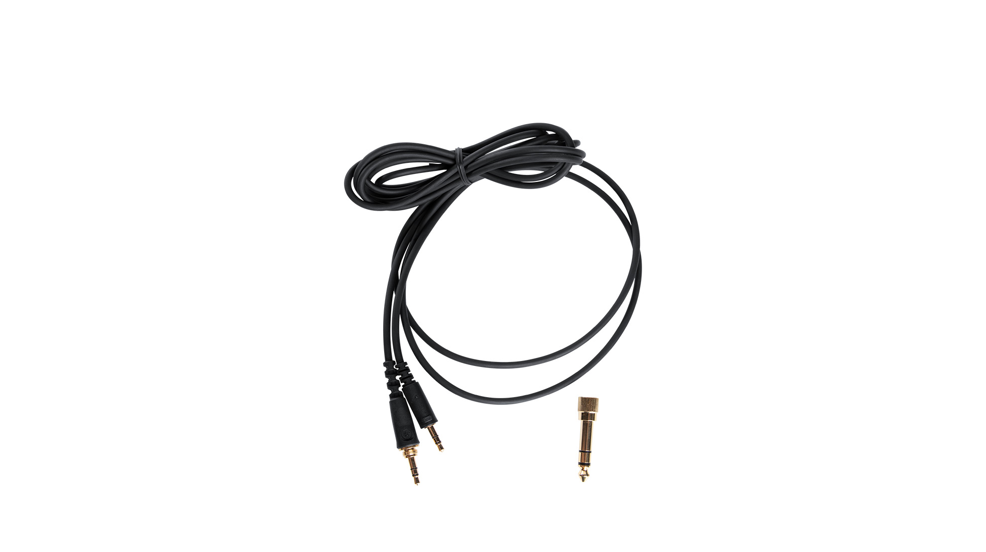 Audiokabel, Kopfhörerkabel, schwarz, 3,5-mm-Klinke, 6,3-mm-Adapter