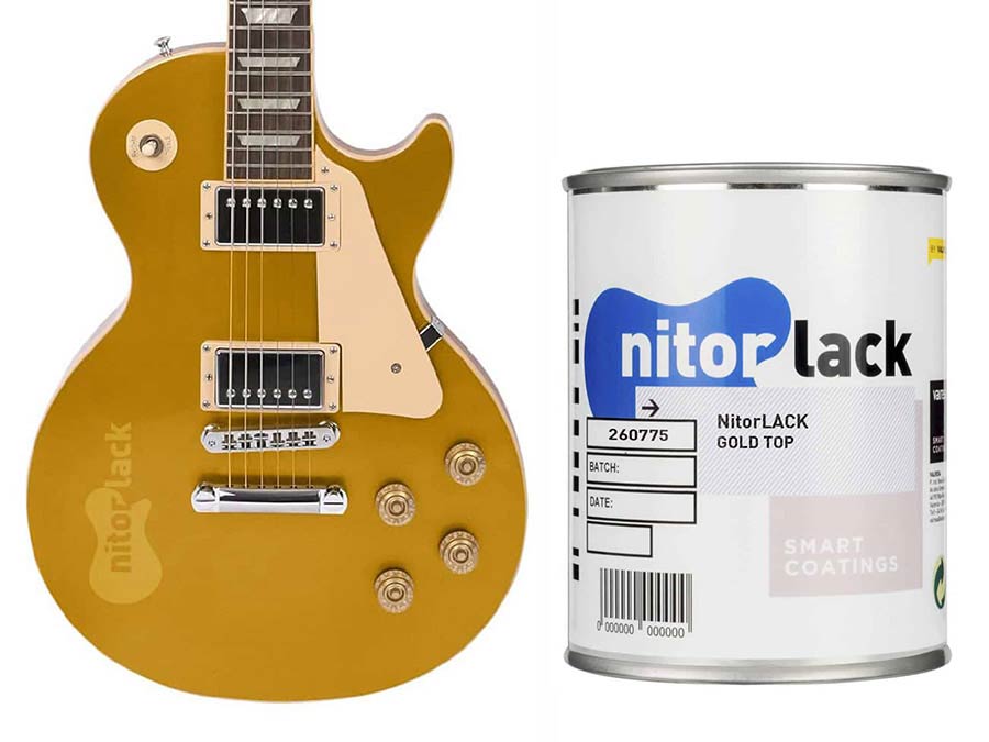 Nitrocelluloselack gold top - 500ml Dose