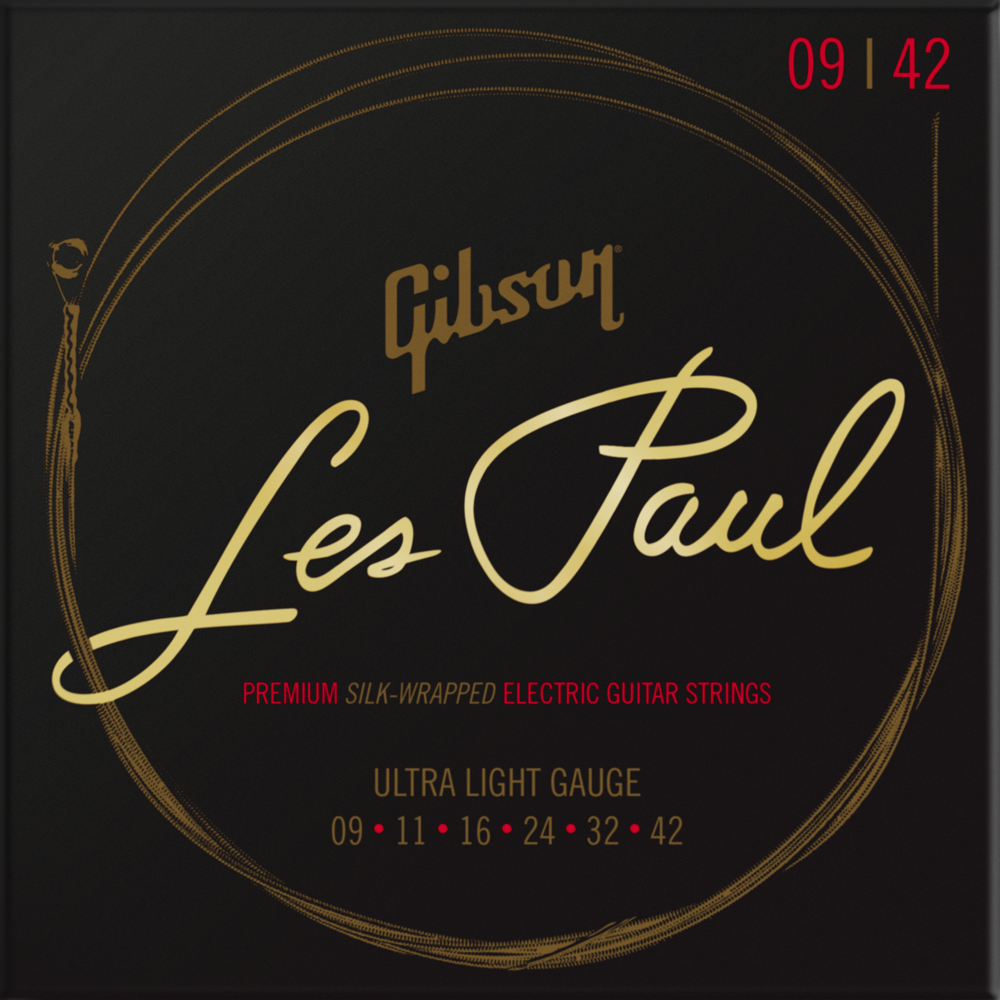Les Paul Premium Silk-wrapped Strings, Ultra Light Gauge 09-042
