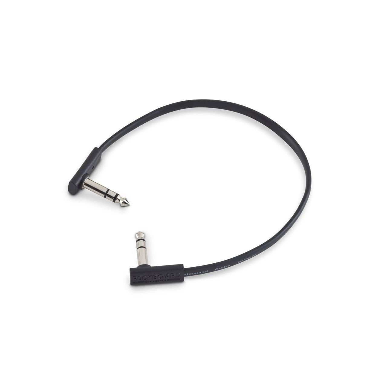 Flat TRS Cable 30 cm, Black
