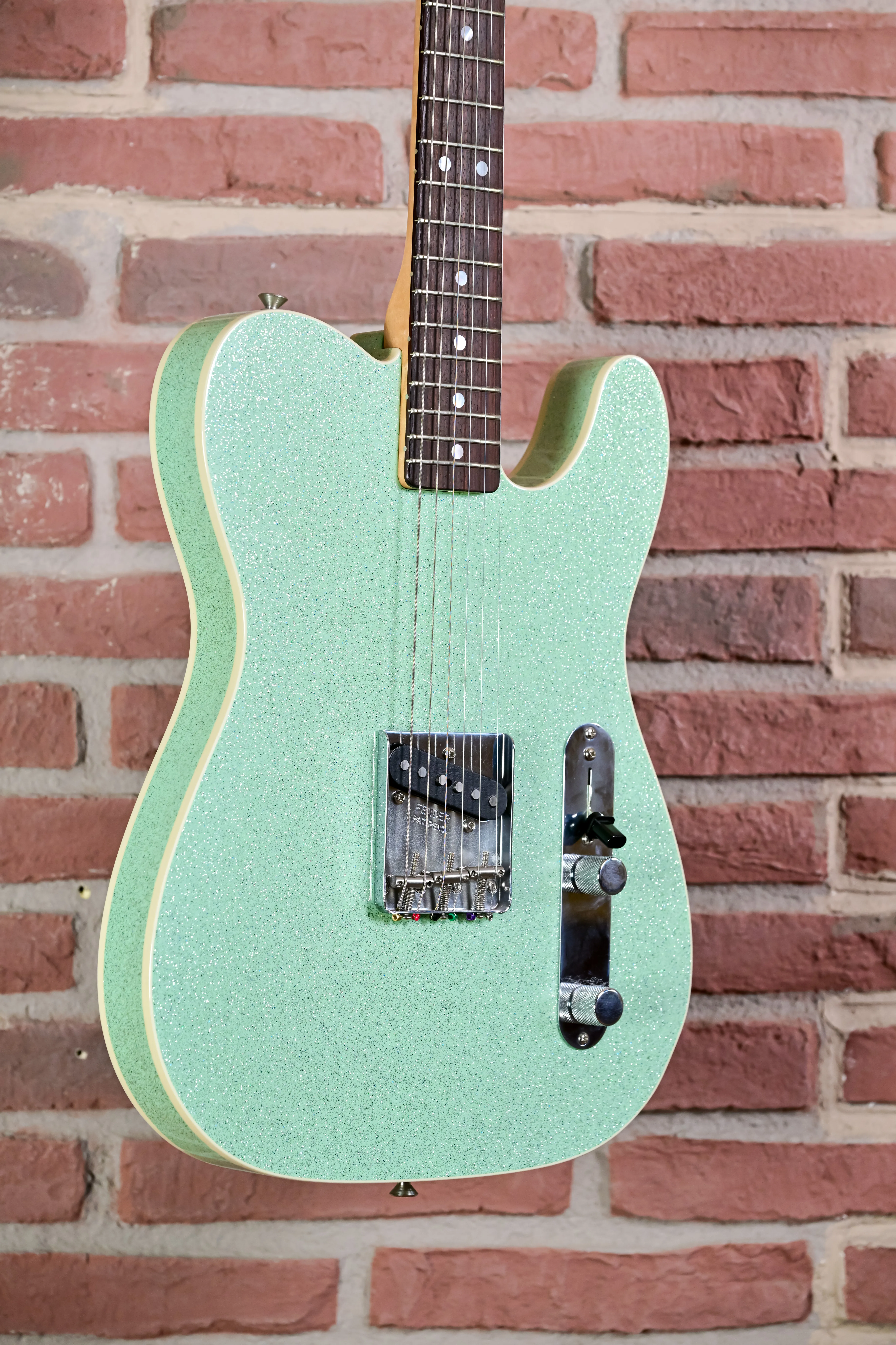 Masterbuilt 60s Esquire NOS by Jason Smith Surf Green with Silver-Green-Blue Flake