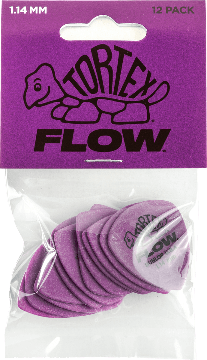 Tortex Flow Standard Picks, Player's Pack, 12 pcs., purple, 1.14 mm 