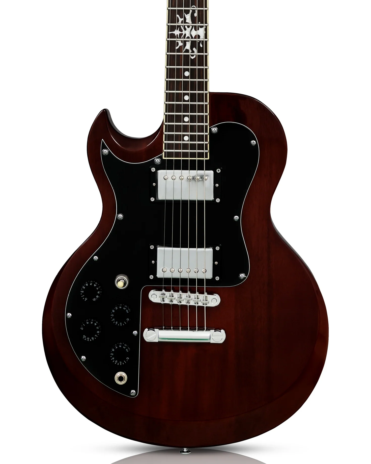 Jimmy Bower Signature Seer Lefthand Transparent Dark Walnut E-Gitarre